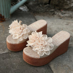 New Women's Floral High-Heel Platform Non-Slip Sandals