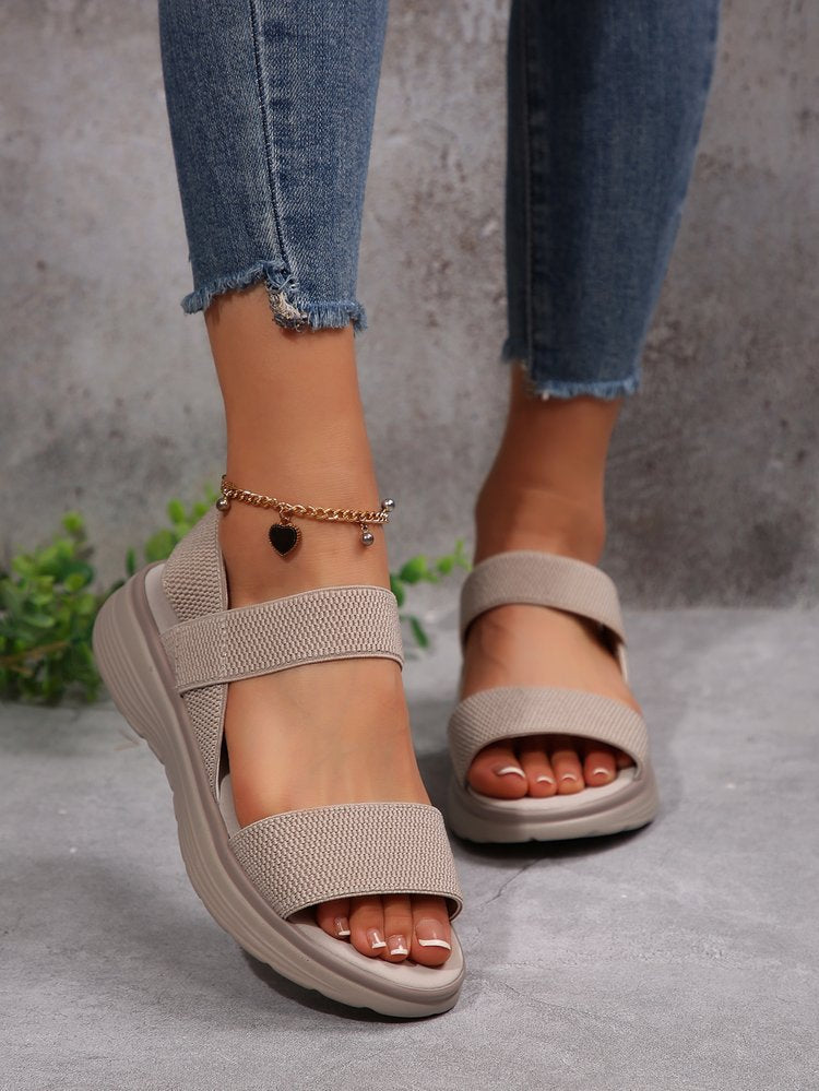 Summer Breathable Mesh Cut-out Flat Sandals