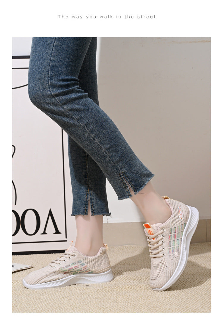 Women's breathable mesh comfortable casual shoes for autumn